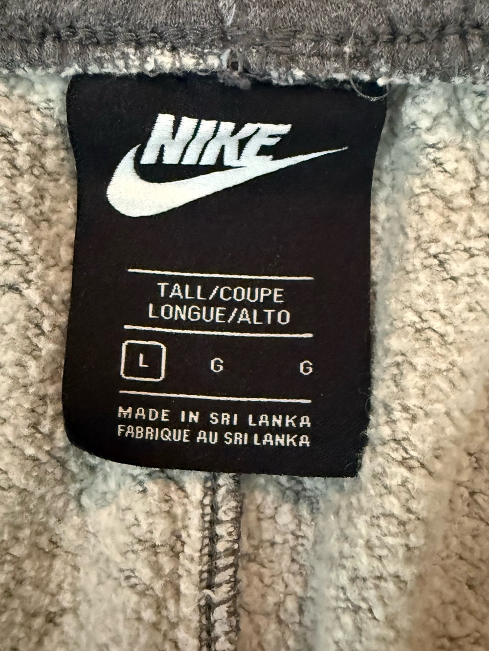 Nike Pants Joggers Men Large Sweatpants Gray Sportswear Club Fleece BV2707-063 - Picture 3 of 10